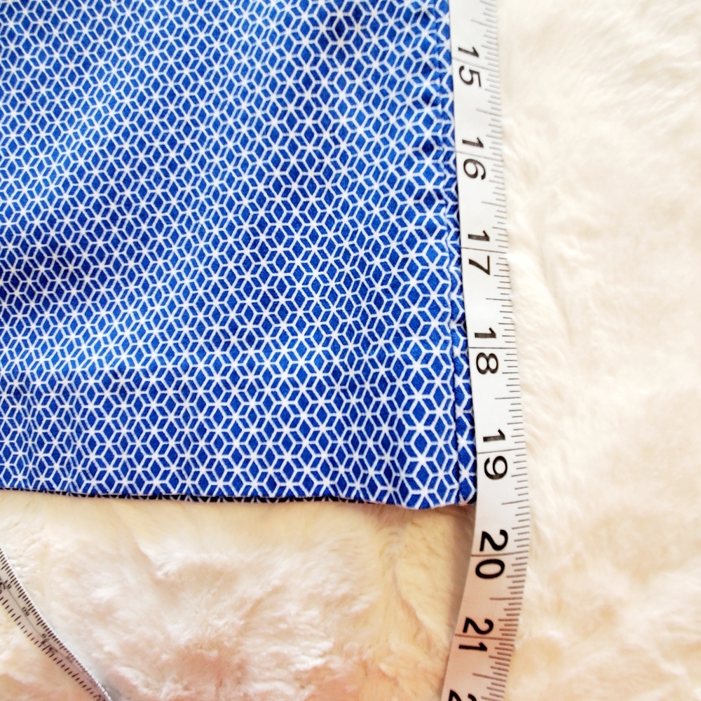 KIM ROGERS Blue Pattern Comfort Capris - Picture 8 of 9